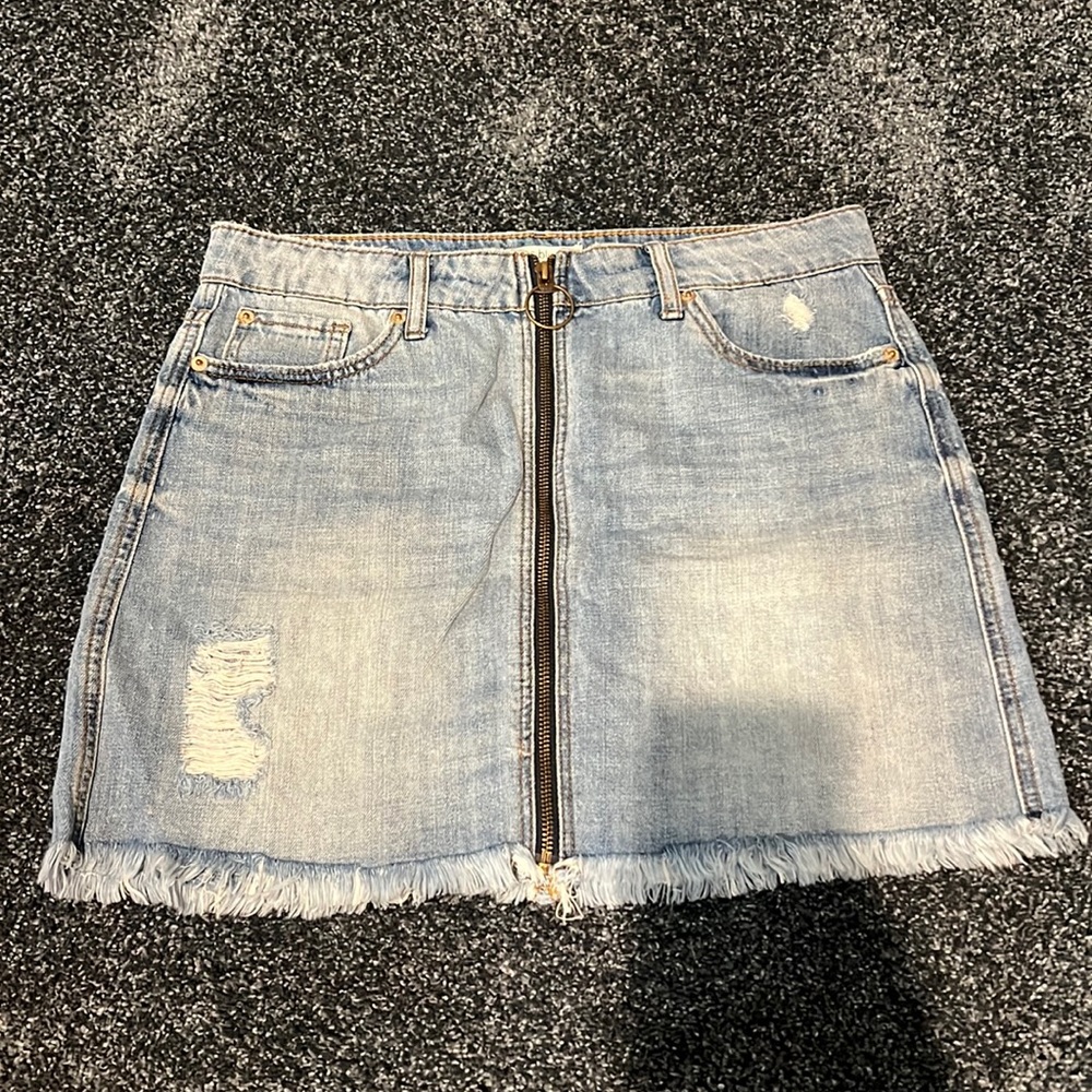 Blue Jean mini skirt!